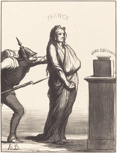 Hogy hívják egyes újságok... alkotó: Honoré Daumier