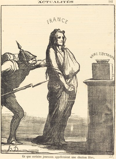 Hogy hívják egyes újságok... alkotó: Honoré Daumier