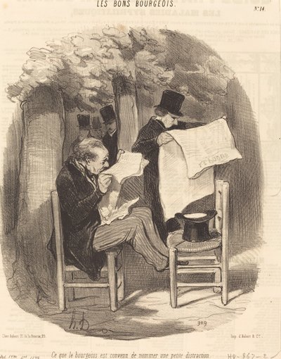 Amit a burzsoá beleegyezett, hogy... figyelemelterelésnek nevezzen alkotó: Honoré Daumier