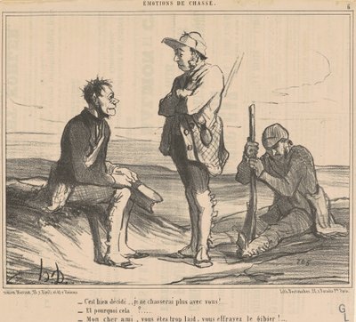 Eldőlt... Nem vadászok veled többet! ... alkotó: Honoré Daumier