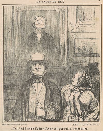 Hízelgő, hogy van... alkotó: Honoré Daumier