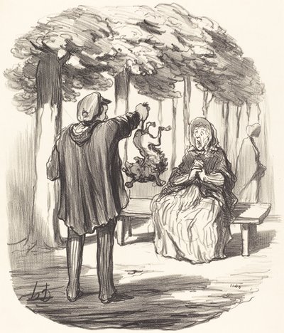 Ott vagy? alkotó: Honoré Daumier