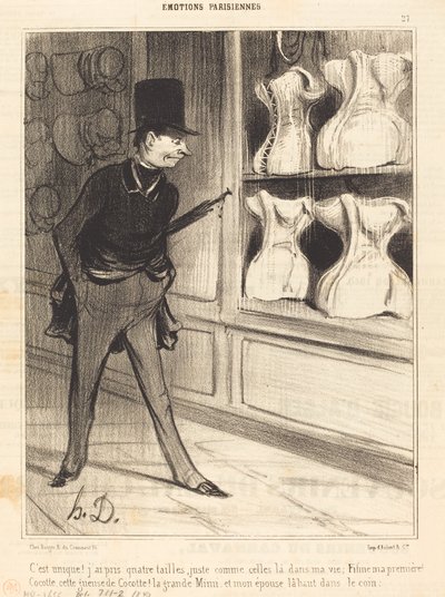Ez egyedi! Négy méretet vettem... alkotó: Honoré Daumier