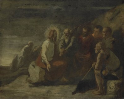 Krisztus és tanítványai alkotó: Honoré Daumier