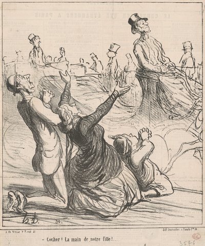 Jelölje be! A lányunk keze! alkotó: Honoré Daumier