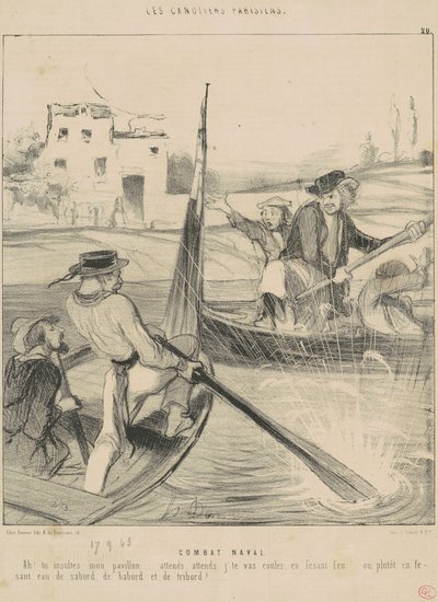 Harci haditengerészet alkotó: Honoré Daumier