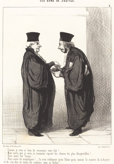 Ahogy mondtam kereken, kész! alkotó: Honoré Daumier
