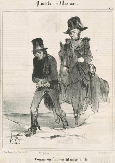 Miközben megvetjük az ágyunkat, lefekszünk alkotó: Honoré Daumier