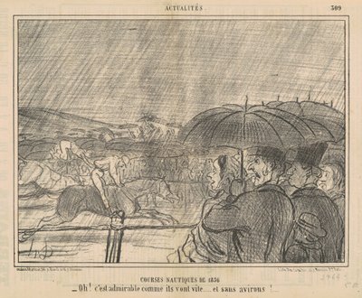 1856-os vízi versenyek alkotó: Honoré Daumier