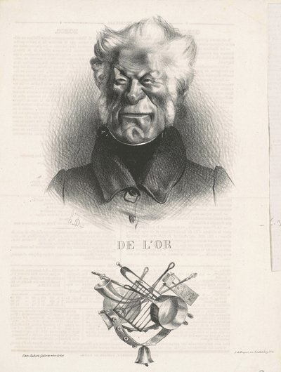 Arany (J. -Ant. -Adrien Delort) alkotó: Honoré Daumier