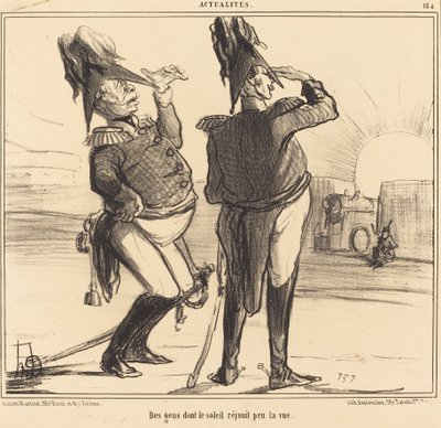 Emberek, akiknek a látása kevéssé örül a napnak alkotó: Honoré Daumier