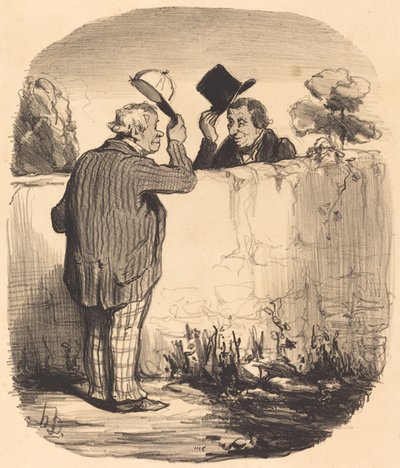 két jó szomszéd alkotó: Honoré Daumier