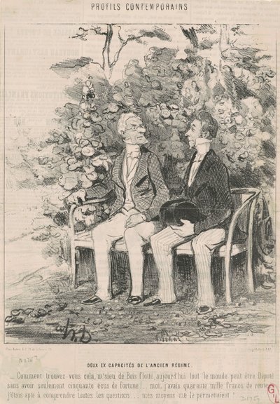 A régi rendszer két korábbi kapacitása alkotó: Honoré Daumier