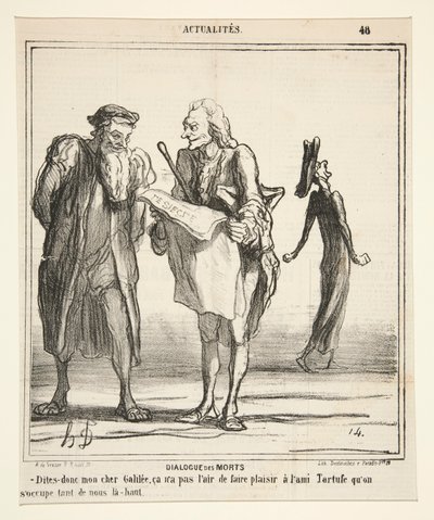 Halottak párbeszéde – Mondd ezt, kedves Galileám alkotó: Honoré Daumier