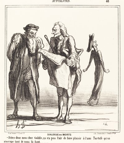 A halottak párbeszéde alkotó: Honoré Daumier