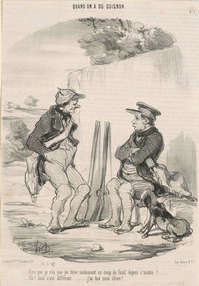 Azt mondani, hogy nem tudtam lőni... alkotó: Honoré Daumier