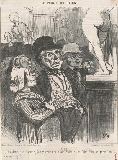 Mondd, emberünk, muszáj... alkotó: Honoré Daumier