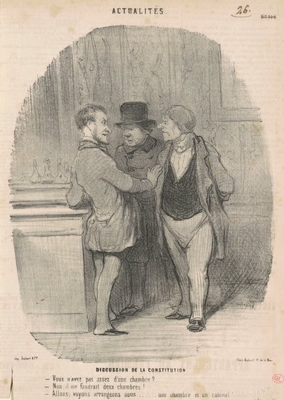 Vita az alkotmányról alkotó: Honoré Daumier