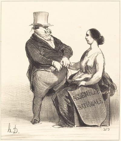 Doktor úr... nem vagyok olyan beteg... alkotó: Honoré Daumier