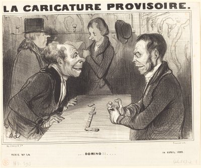 Dominó!! alkotó: Honoré Daumier
