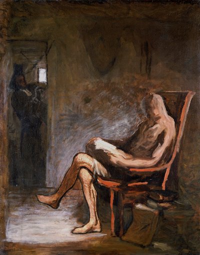 „Don Quijote-olvasás”, 1865-67 alkotó: Honoré Daumier