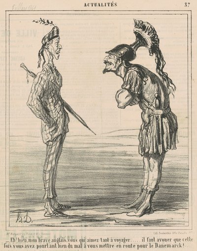 Jól! Bátor angolom... alkotó: Honoré Daumier