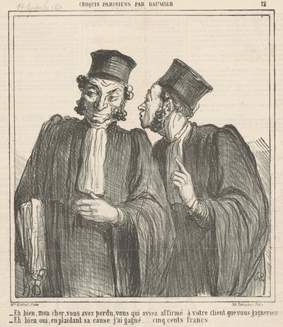 Nos, kedvesem, elveszítettél... alkotó: Honoré Daumier