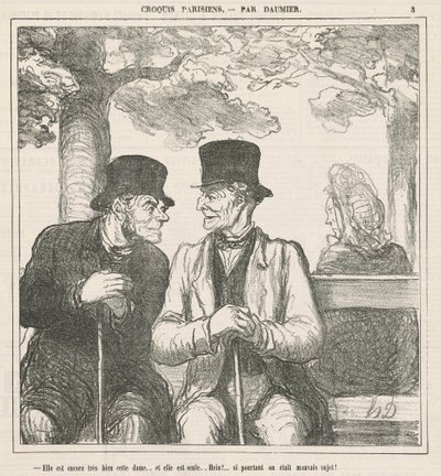 Még mindig nagyon jó ez a hölgy... alkotó: Honoré Daumier