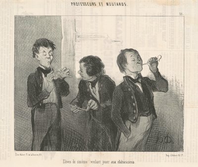 A hatodikosok retorikusokat akarnak játszani alkotó: Honoré Daumier