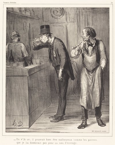 Van egy, boldogtalan lehet... alkotó: Honoré Daumier