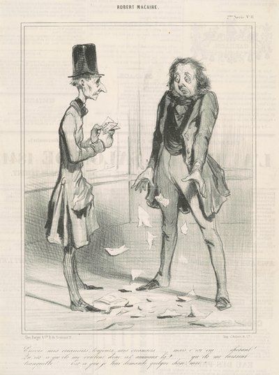 Még mindig a hitelezőim, mindig... alkotó: Honoré Daumier