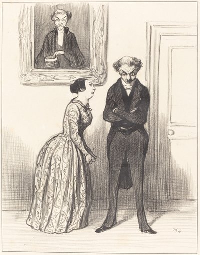 És arra gondolni, hogy itt van három... figyelmeztettem, hogy nem ítélhettem el őket!... alkotó: Honoré Daumier