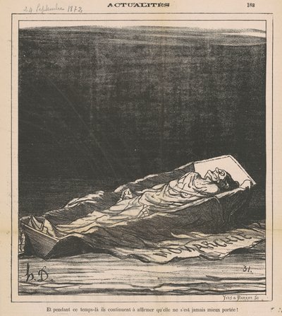 És ez idő alatt továbbra is azt állítják, hogy soha nem volt jobban! alkotó: Honoré Daumier
