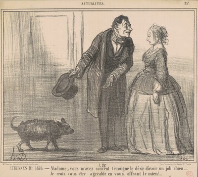 1856 ajándékai... alkotó: Honoré Daumier