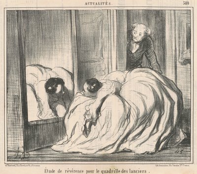 Tisztelettanulmány a lándzsás kvadrillának alkotó: Honoré Daumier