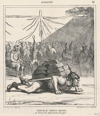 A porosz Herkules gyakorlatai alkotó: Honoré Daumier