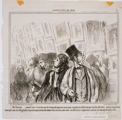 1859-es kiállítás – A feleségem… Ahogy nem tettük volna alkotó: Honoré Daumier