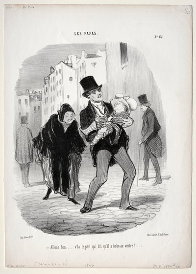 Apák, 13. tábla: Gyere, kedves..., 1847. alkotó: Honoré Daumier