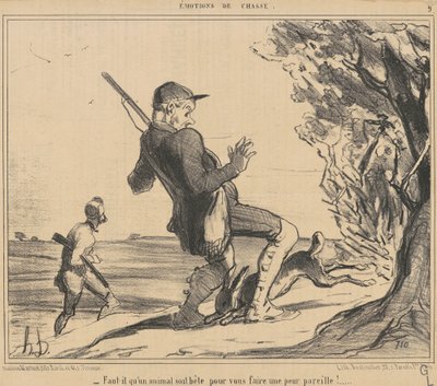 Egy állatnak hülyének kell lennie? alkotó: Honoré Daumier