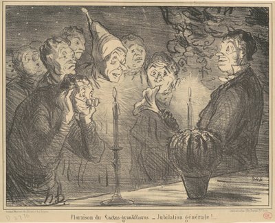 A kaktusz-grandiflorus virágzása... alkotó: Honoré Daumier