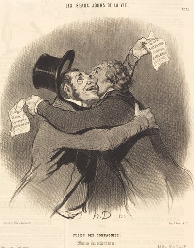 Cégek egyesülése alkotó: Honoré Daumier