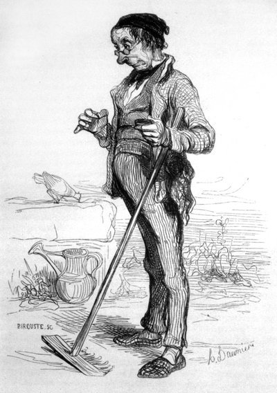 Kertészeti járadékos alkotó: Honoré Daumier