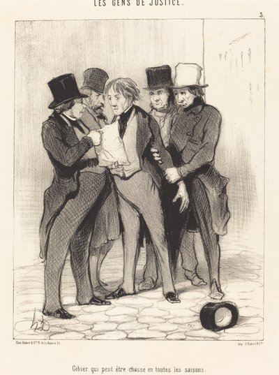 Minden évszakban vadászható vad alkotó: Honoré Daumier