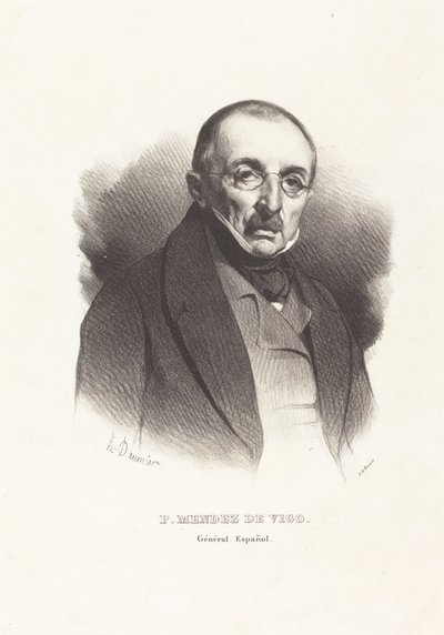 P. Mendez Vigo tábornok alkotó: Honoré Daumier