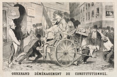 Az alkotmányos rendszer nagy leváltása, 1846. alkotó: Honoré Daumier