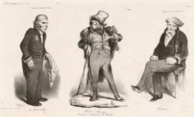 Huguet de Sémonville – Robert Macaire (Thiers) – Roederer gróf alkotó: Honoré Daumier