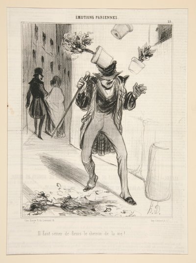 Virágot kell vetnünk életvitelszerűen! alkotó: Honoré Daumier