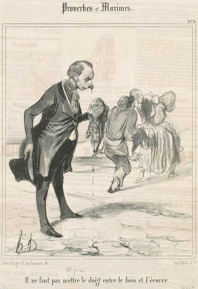 Ne tedd az ujjad... alkotó: Honoré Daumier