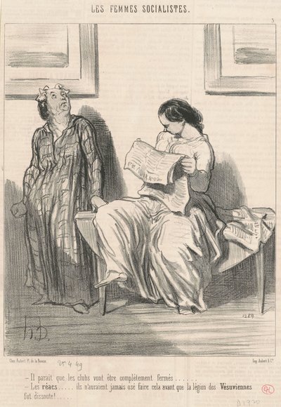 Úgy tűnik, a klubok... bezárnak... alkotó: Honoré Daumier