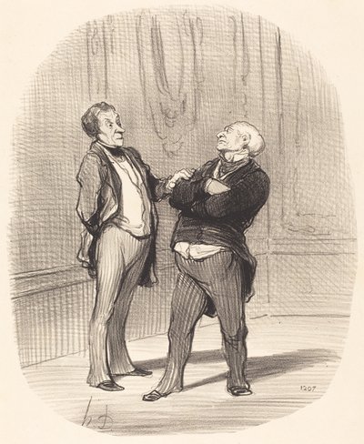 Háború van... a bérleti díjak... csökkenni fognak... alkotó: Honoré Daumier